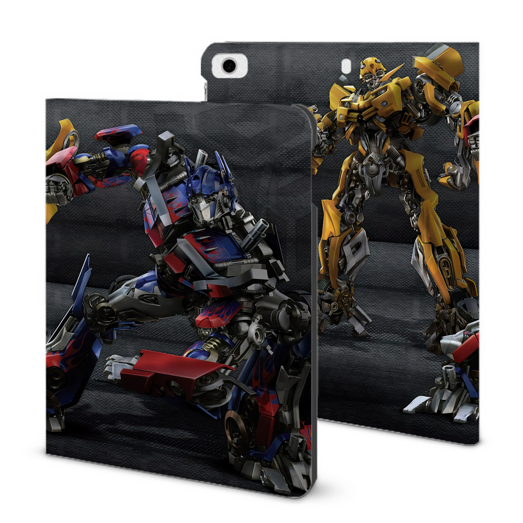 （画像用） Transformers トランスフォーマー IPad ケース ブック型 PUレザー TPU 耐衝撃 軽量 薄型 ペン収納なし 全面保護 IPad 各モデル対応